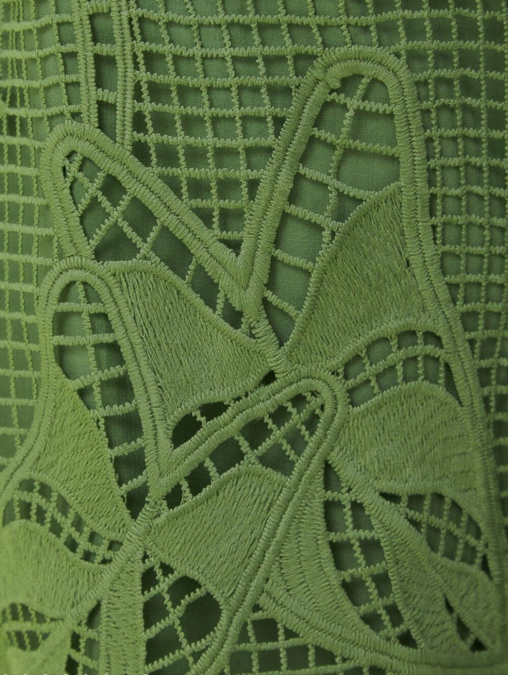 Farm Rio Green Guipure Lace Palm Leaf Wide Leg Pants | Size Small | NWOT - Picture 4 of 8